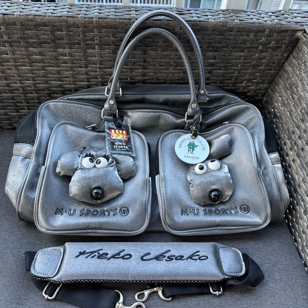 NWOT - SUPER RARE 🔥 MU SPORTS Metallic Shinny  Grey Golf Luggage Bag